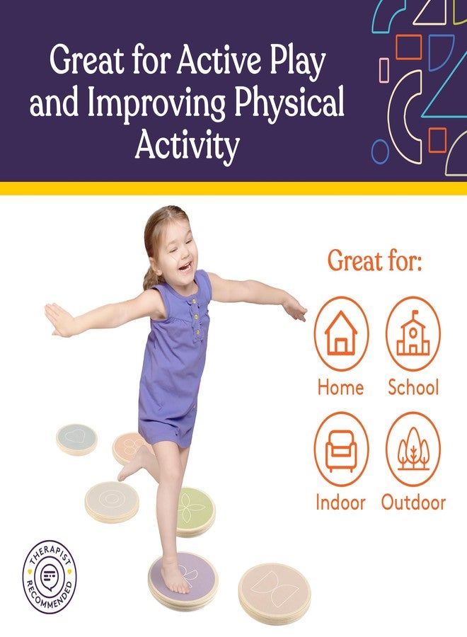 Special Supplies Balance Stepping Stones for Kids, 6 Pc. Set, Sensory Early Learning Montessori Toys, Obstacle Course for Balance and Coordination, Non-Slip game for kids - Image 5