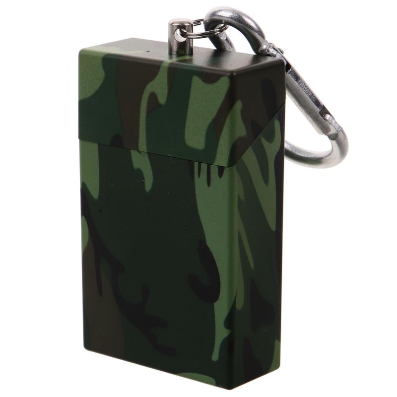 Camouflage Portable Metal Ashtray Keychain Compact Ash Tray for Outdoor Travel Camping Hiking - Image 2