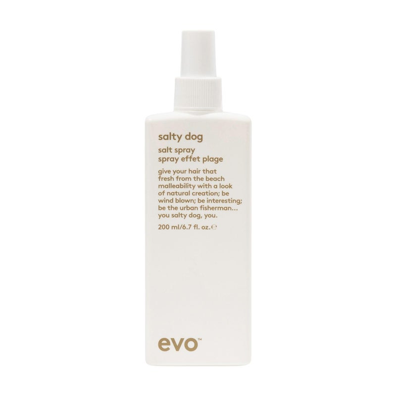 EVO Salty Dog Sea Salt Hair Spray for All Hair Types - Beachy Hair Texture & Volumizing Spray with Matte Finish - 6.8 fl oz