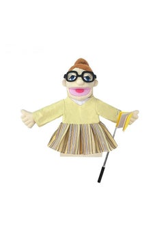 General 1 Pcs Teacher Occupation Professional Figurine Role Playing Parent-Child Interaction Toy Family Companionship Plush Doll Figurine Toy Hand Puppet With Control Lever  - Image 1