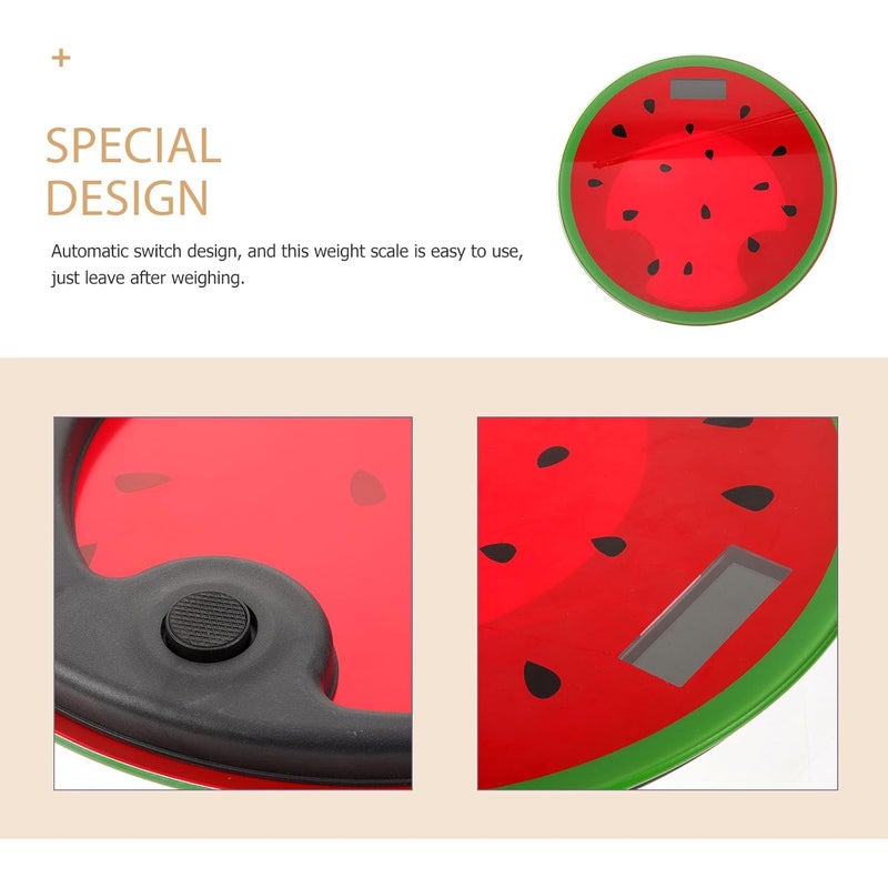 Watermelon Design Digital Weight Scale Portable Precision Measurement Scale for Travel and Fitness Management - Image 5