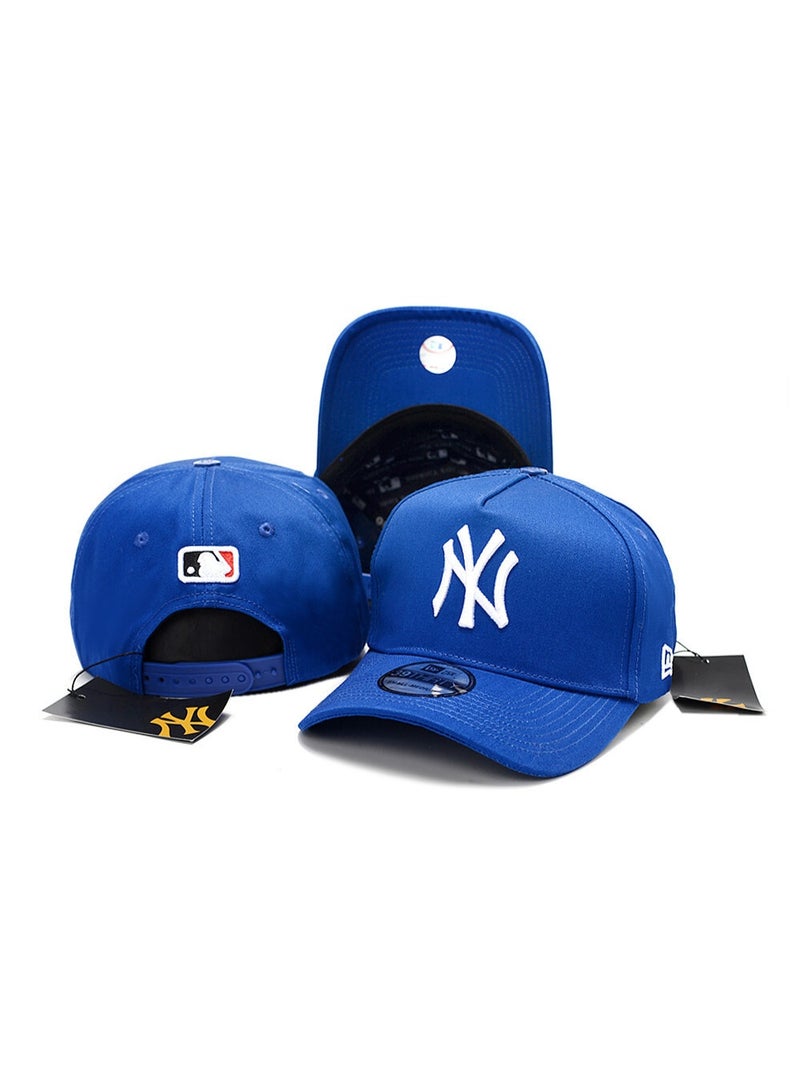 NEW ERA New York Yankees New Era 39THIRTY Blue Adjustable MLB Baseball Cap with White Embroidered Logo