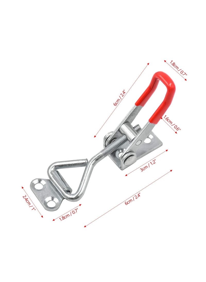 FEIGO - 6 Pack Adjustable Toggle Latch Clamp 4001 330 Lbs 150Kg Holding Capacity 4001 Heavy Duty Quick Release Pull Latch Toggle Clamp - Image 1