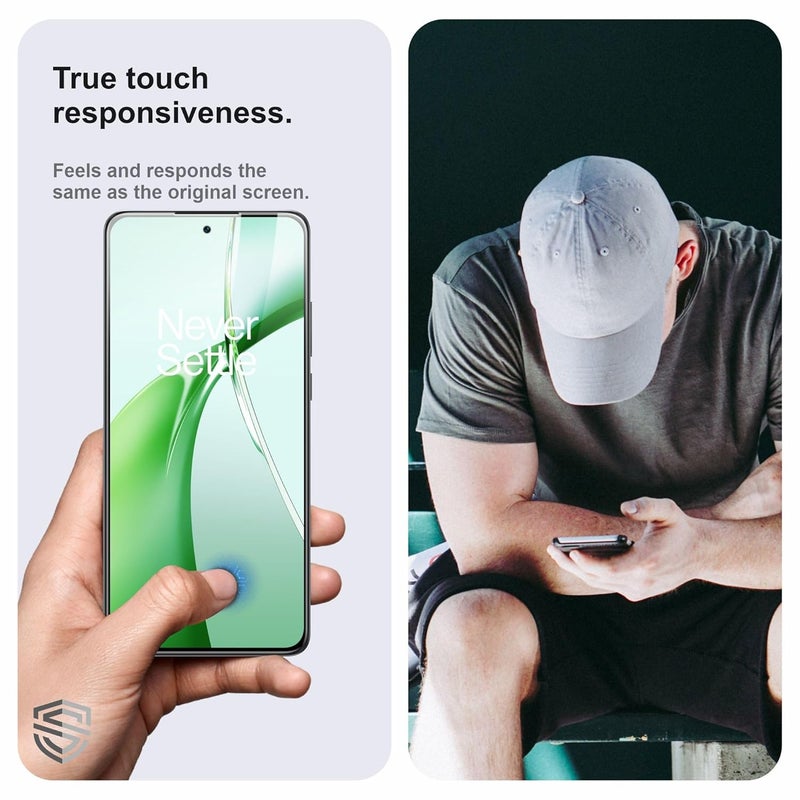 Skyddshield Military-Grade Gorilla Tempered Glass For OnePlus Nord CE 4 (6.7 Inch) With Installation Kit | Edge to Edge Coverage | Black - Image 4