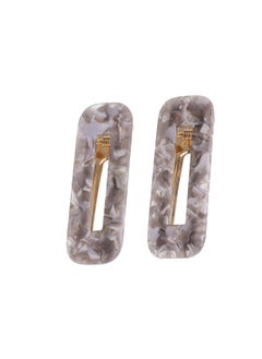 FOMIYES FOMIYES 2 Pcs Square Hair Clips Womens Barrettes for Hair Bangs Hair Clip Alligator Hair Clips for Women Acrylic Resin Hair Barrettes Acetic Acid Hair Clip Leopard Hairpin Women Bang Clip 