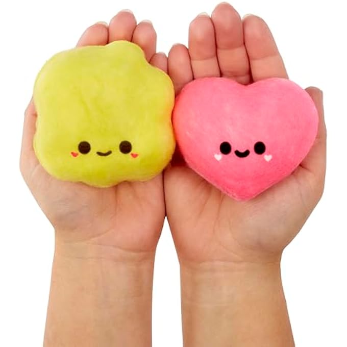 Fluffie Stuffiez Popcorn & Heart Candy Minis Collectible Feature - Surprise Reveal Unboxing Soft and Squishable Tactile Play Fidget DIY - Image 1