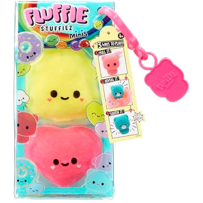 Fluffie Stuffiez Popcorn & Heart Candy Minis Collectible Feature - Surprise Reveal Unboxing Soft and Squishable Tactile Play Fidget DIY - Image 5