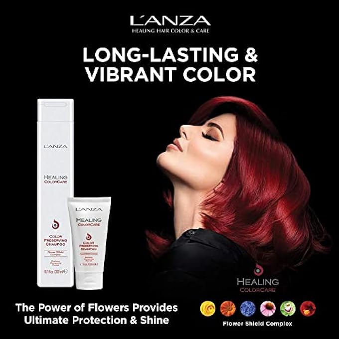 L'anza HEALING COLORCARE COLOR-PRESERVING SHAMPOO, FOR COLOR-TREATED HAIR, PROTECTS AND REFRESHES HAIR COLOR WHILE HEALING, SULFATE-FREE DAILY SHAMPOO FOR WOMEN (1.7 FL OZ) - Image 2