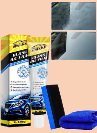 Car Glass Oil Film Stain Removal Cleaner 100% for Glass Clear Oil Film Remover for Glass Window Oil Film Remover Towel and Sponge Inside the Box   30g - pzsku/Z46A90CC65A56326E9808Z/45/_/1715584939/33e98412-63bd-47ad-8faa-d4a083da727c