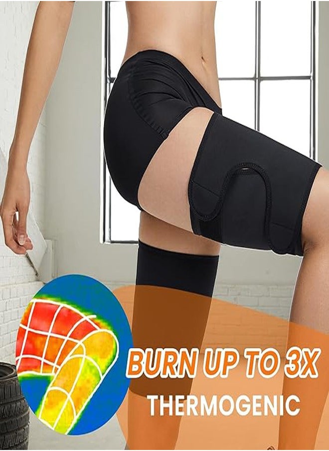 GUDOO - 2 PCS Thigh Trimmers for Women Thigh Trainer for Women Weight Loss Thighs Trainer Shaper Wrap Bands Thigh Slimmer for Women Men - Image 1