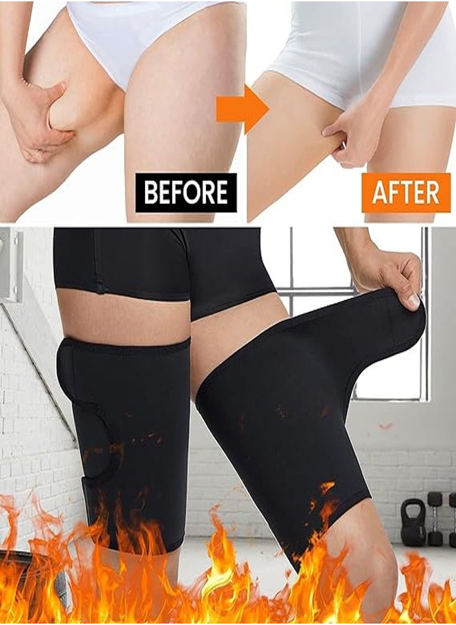 GUDOO - 2 PCS Thigh Trimmers for Women Thigh Trainer for Women Weight Loss Thighs Trainer Shaper Wrap Bands Thigh Slimmer for Women Men - Image 1