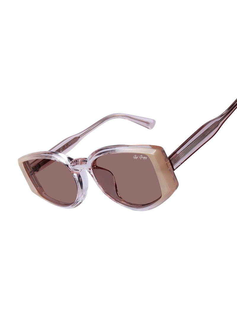 Woggles Red Pappy Alcove Peach Polarized Rectangle Sunglasses  - Image 3
