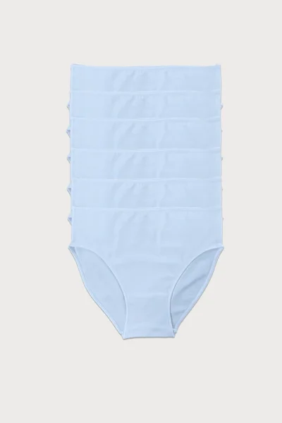 Malabadi Women White 6 Pack Modal Narrow Fit Mid Waist Slip Panties 187