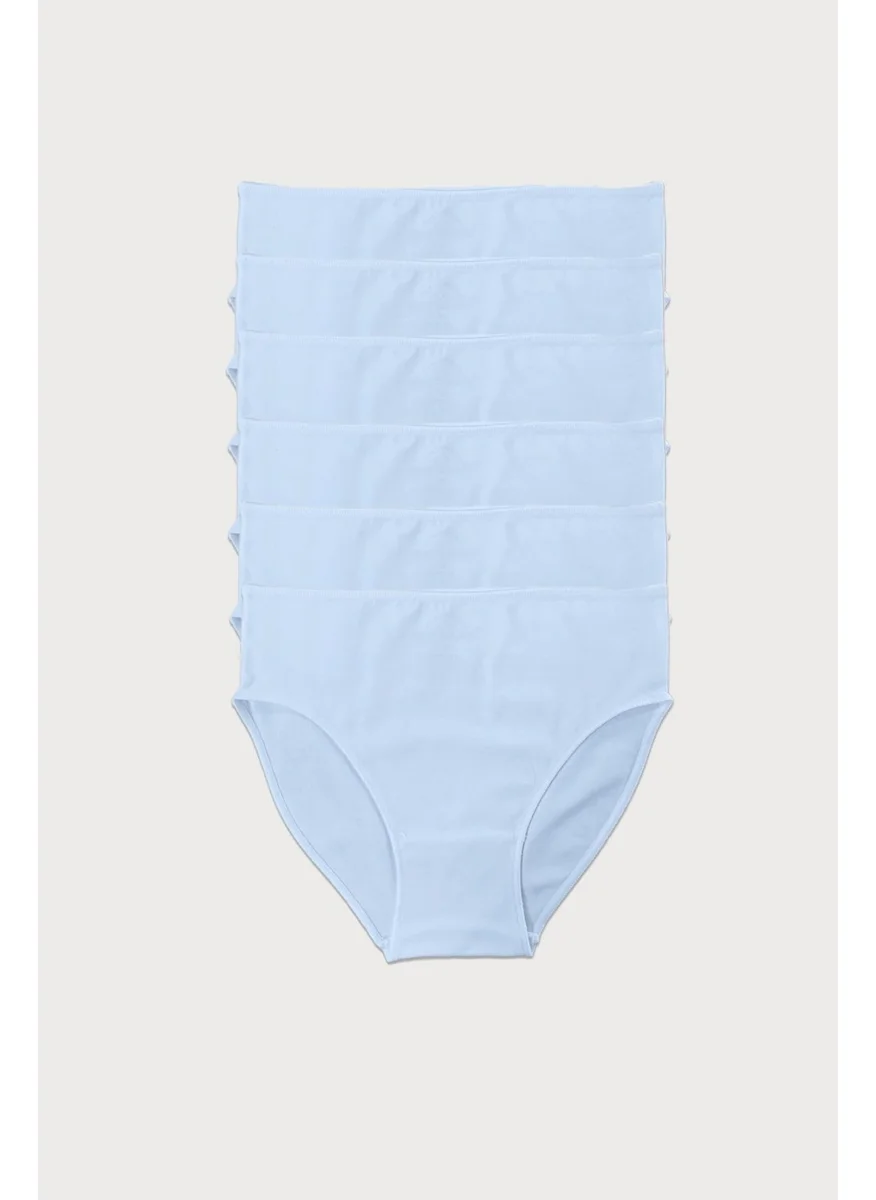 مالابادي Women White 6 Pack Modal Narrow Fit Mid Waist Slip Panties 187