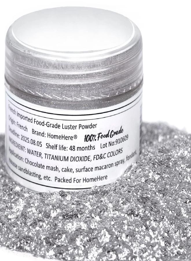 HomeHere Edible Luster Dust Food-Grade Glimmer Powder Glitter for Cake Decorating 7g, Disco Diamond Dust, Edible Sprinkle Glitter for Cocktails Drinks Baking Candy Dessert Chocolate Vegan Tasteless - Image 2
