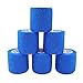 COMOmed Self Adherent Cohesive Bandage 2x5 Yards First Aid Bandages Stretch Sport Athletic Wrap Vet Tape for Wrist Ankle Sprain and SwellingBlue6 Rolls - Image 1