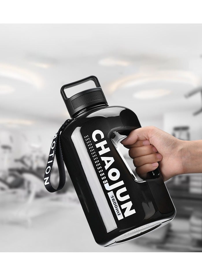 عام 1600 مللي كوب ماء بسعة كبيرة للرجال والنساء S زجاجة مياه رياضية صيفية للياقة البدنية دلو ماء - Image 3