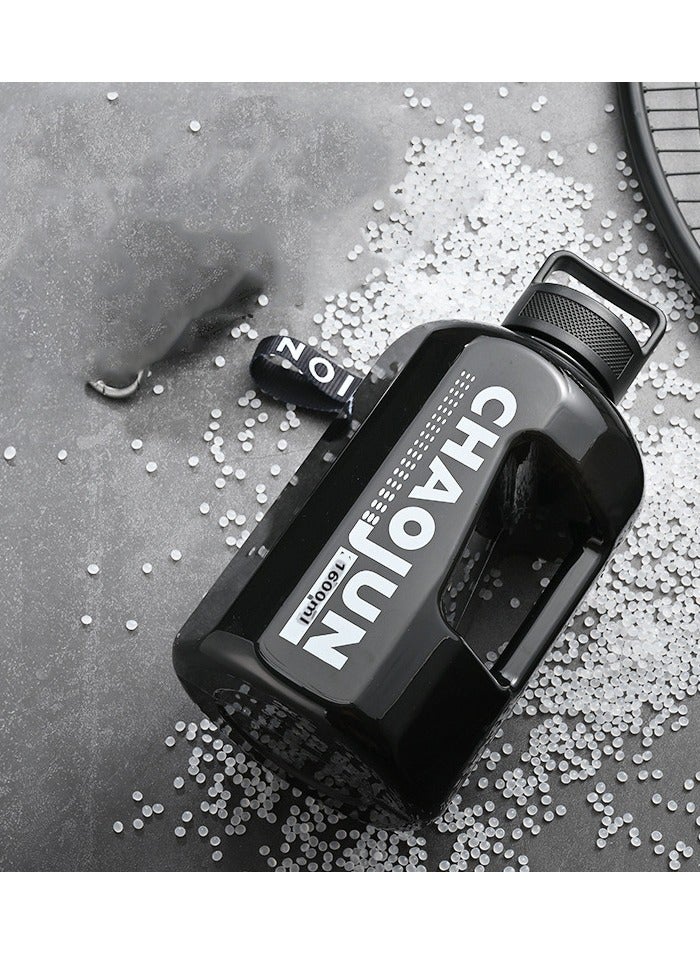 عام 1600 مللي كوب ماء بسعة كبيرة للرجال والنساء S زجاجة مياه رياضية صيفية للياقة البدنية دلو ماء - Image 2