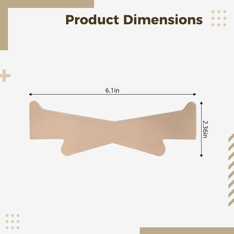 20 Pcs Neck Wrinkle Tape, Invisible Neck Lifts, High Elastic Strips For Double Chin, 6.1 X 0.24 In Polymer Film, Easy Application - Image 3