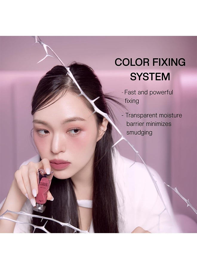 Muzigae Mansion تسمية الشفاه الملونة (تصميم أنبوبي فريد) - لون مخملي مات، أحمر شفاه مقاوم للماء يدوم طويلاً، مكياج مرطب، لمسة من اللمعان باللون الأحمر والوردي، صبغة شفاه ملونة (03 غريب) - Image 5