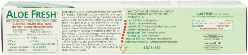 ESI Aloe Fresh Whitening Toothpaste with Natural Bleach for a Brighter Smile - 100ml - Image 3