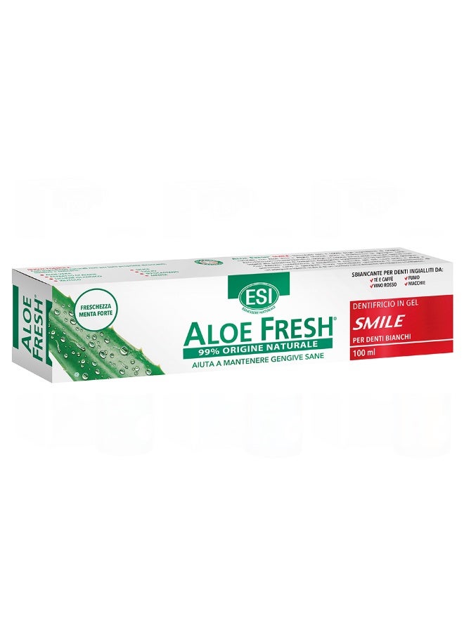 ESI Aloe Fresh Whitening Toothpaste with Natural Bleach for a Brighter Smile - 100ml - Image 1
