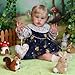 ROSHUAN Big Size Real Life Reborn Toddler Dolls Girl 24 Inch Realistic Reborn Baby Doll with Blonde Hair Handmade That Look Real Lifelike Toddler Baby Doll for Kids Age 3 - Image 4