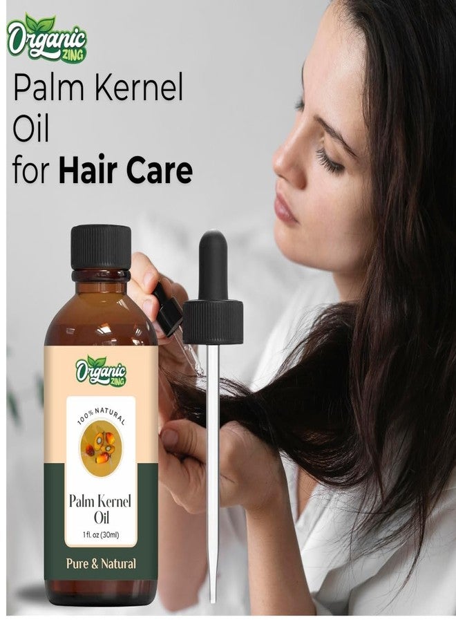 Organic Zing Palm Kernel (Elaeis Guineensis) Oil | Pure & Natural Carrier Oil for Skincare & Hair care- 30ml/1.01fl oz - Image 5