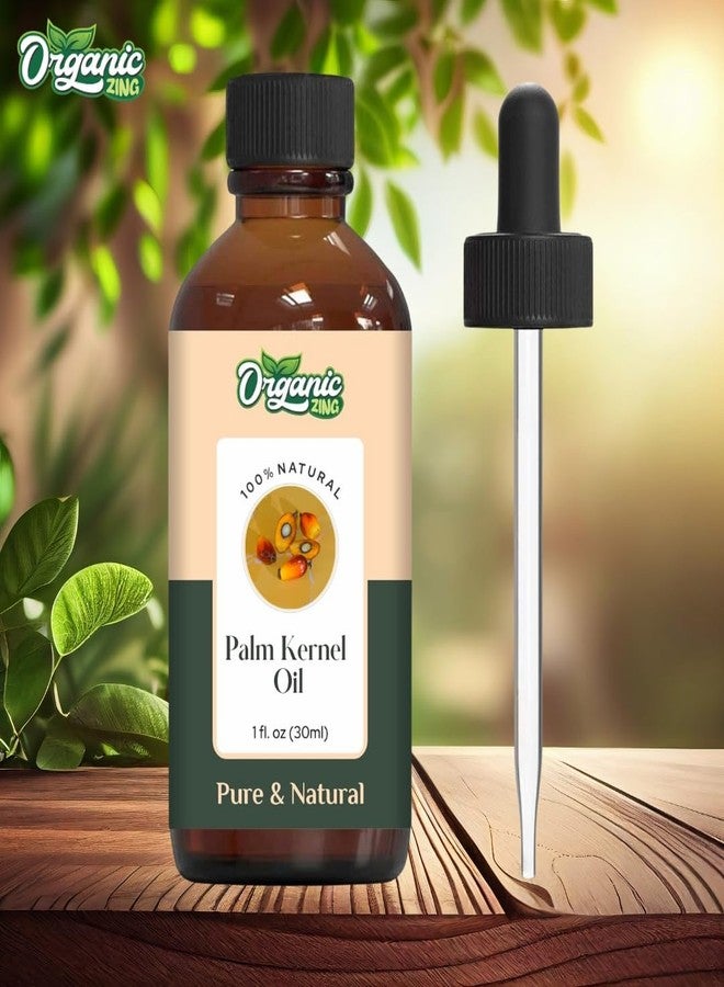 Organic Zing Palm Kernel (Elaeis Guineensis) Oil | Pure & Natural Carrier Oil for Skincare & Hair care- 30ml/1.01fl oz - Image 3