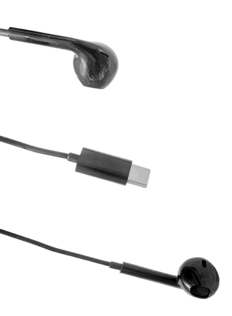 نيتو سماعات أذن NITU مع سماعات أذن سلكية USB C مع ميكروفون وتحكم في مستوى الصوت، سماعات داخل الأذن - Image 1