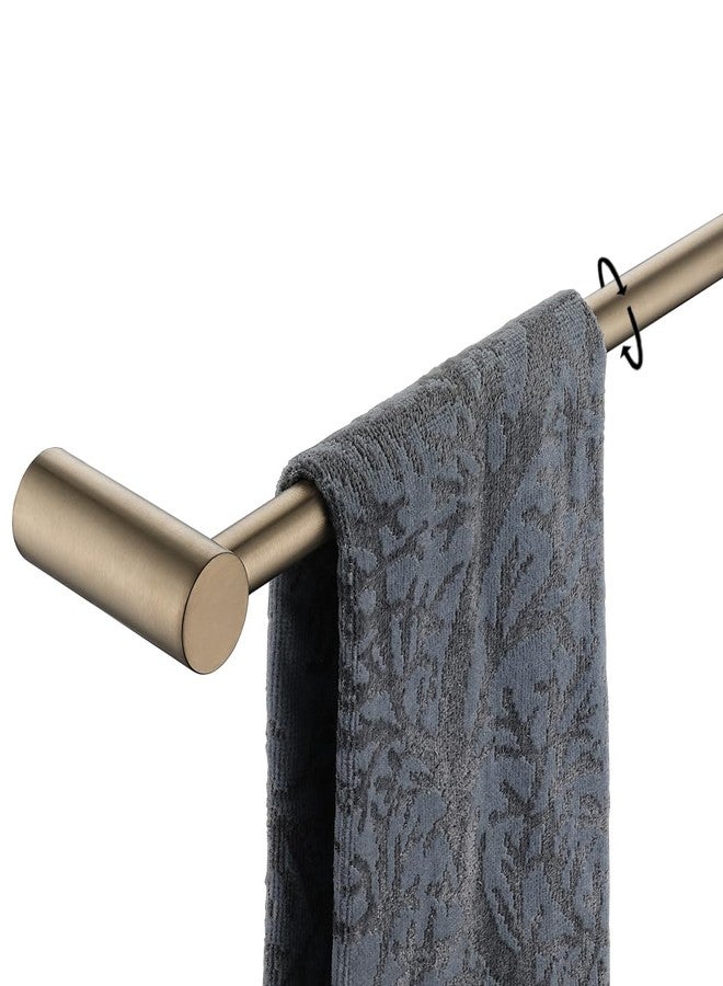 JQK Towel Bar Champagne Bronze, 26.5 Inch 304 Stainless Steel Thicken 0.8mm 2 Pieces Towel Rack Bathroom Wall Mount, Useable Length 24 Inch, TB610L24-CB - Image 1