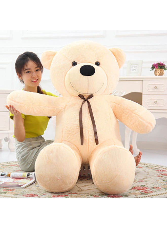 Teddy Bear Doll Big Bear Doll Plush Toy Bear Large Birthday Gift Girl Comfort Hug Bear-Color:Rose Red-bow Tie-Height:Right Angle 2 M, Straight 1.8 M