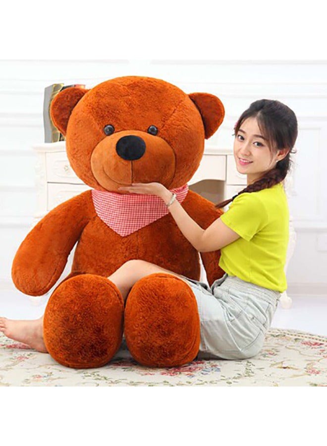 Teddy Bear Doll Big Bear Doll Plush Toy Bear Large Birthday Gift Girl Comfort Hug Bear-Color:Rose Red-bow Tie-Height:Right Angle 2 M, Straight 1.8 M