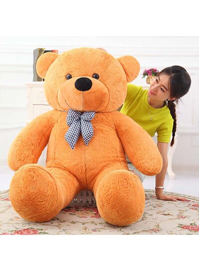 Teddy Bear Doll Big Bear Doll Plush Toy Bear Large Birthday Gift Girl Comfort Hug Bear-Color:Rose Red-bow Tie-Height:Right Angle 2 M, Straight 1.8 M