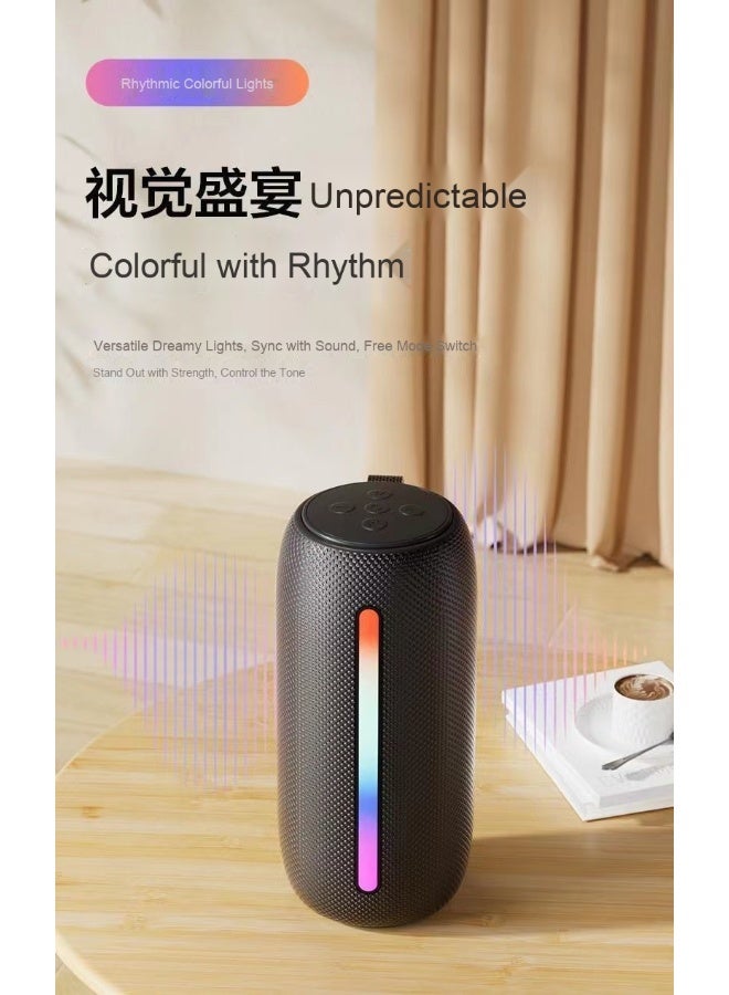 NIBEMINENT Wireless Bluetooth Speaker Heavy Subwoofer High Power Outdoor Portable Home Desktop Mini Speaker With Ambient Light  - Image 3