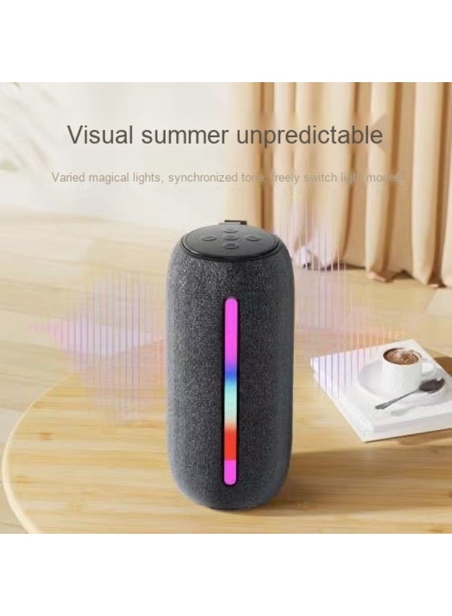 NIBEMINENT Wireless Bluetooth Speaker Heavy Subwoofer High Power Outdoor Portable Home Desktop Mini Speaker With Ambient Light  - Image 1