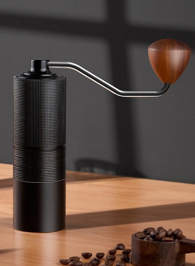 VOGMAX Premium Manual Coffee Grinder - 420 Stainless Steel Burr, Dual Bearings, Portable Espresso & Moka Pot Compatible, Adjustable Grind (0.0233mm/Click), Walnut Handle & Aerospace Aluminum Design - Image 1