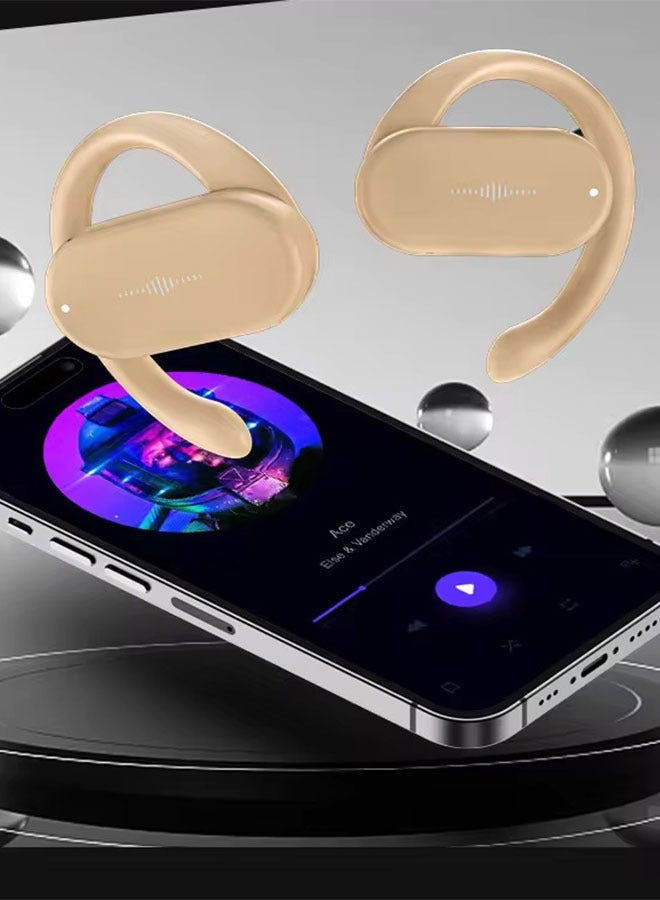 aigo Open Wireless Bluetooth 5.3 Chip, Air Conduction With ENC Noise Cancelling Microphone, Sports Headset With Earhook, Compatible With IPhone And Android, White - Image 4