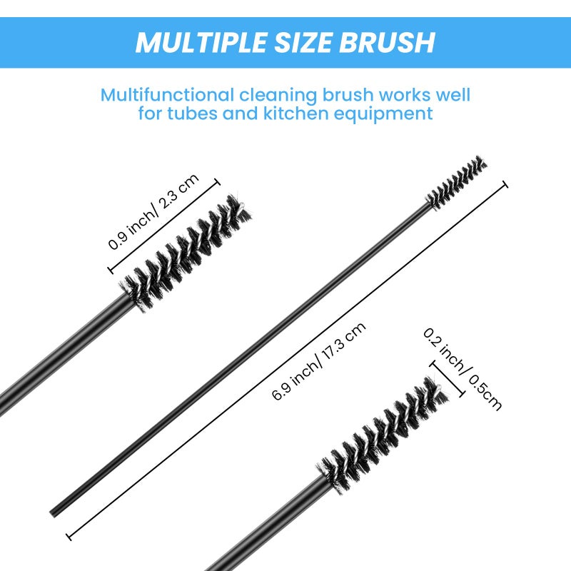 Outus Hummingbird Feeder Cleaning Brush Mini Nylon Brush Set Cleaner for Bottles, Tubes, Jars, Bird Feeder(12 Pieces) - Image 3