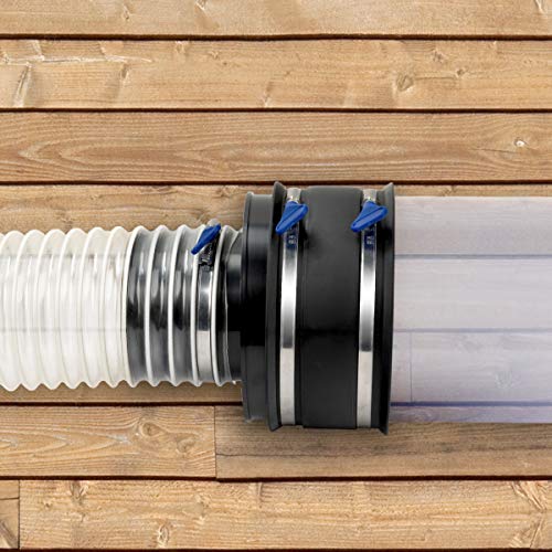 POWERTEC 70369 4 Inch Dust Control Flex Cuff with Adjustable Key Hose Clamps, Hose Connector Rubber Cuff Coupler for Woodworking Dust Collection Fittings, Dust Collector Accessories & Machinery, 1pk - Image 4