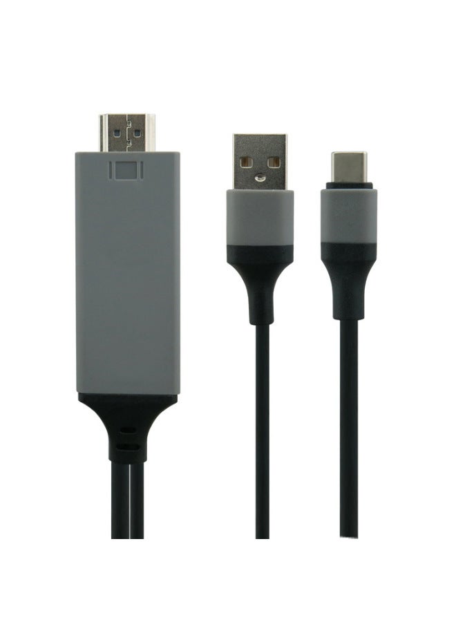 Neutral Type-c To Hdmi Cable 4k60hz30hz Screen Converter Computer Mobile Phone Screen Converter - Image 1