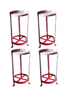 Rahul Professionals Fire Extinguisher Stand Holder for 6kg 4kg Fire Extinguishers Pack of 4 Red  - Image 1
