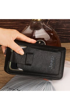 Jeep Handbag Men's Genuine Leather Texture Clutch Long Wallet Handheld Bag High-grade Hidden Money Phone Bag  - Image 2