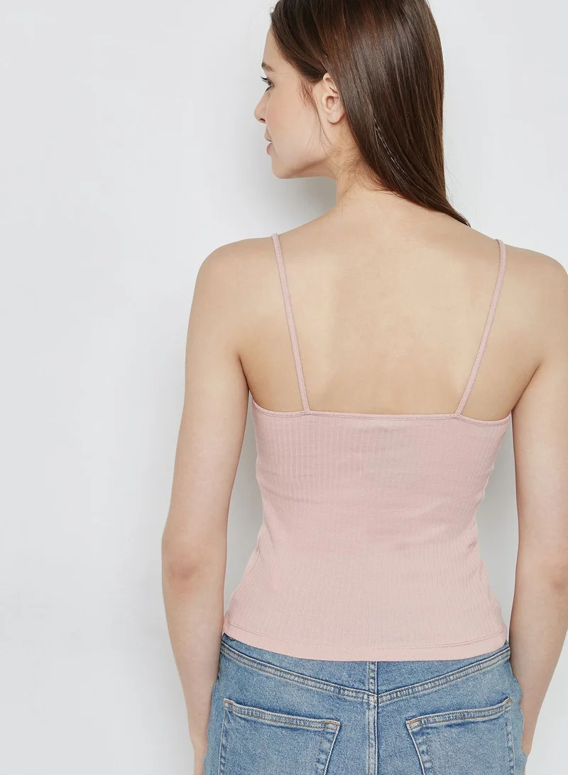 TOPSHOP Ruched Front Cami Top
