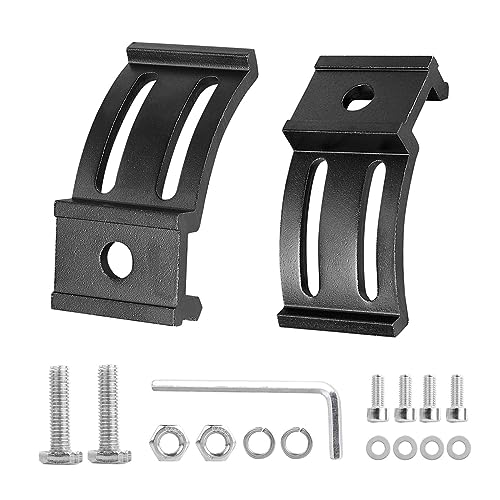 LEDOPPO LED Light Bar Mounting Brackets Kit 2PCS Bottom Mounted Slide Base Bracket Adjustable Universal for LED Pods Work Light Bars for Jeep Offroad Truck SUV - Image 1
