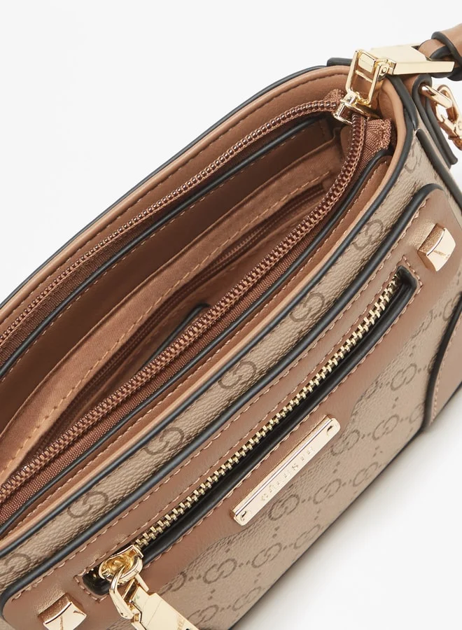 سيليست Women's Monogram Print Crossbody Bag