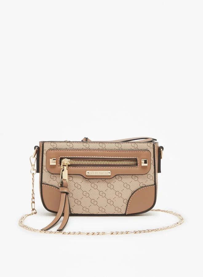 سيليست Women's Monogram Print Crossbody Bag