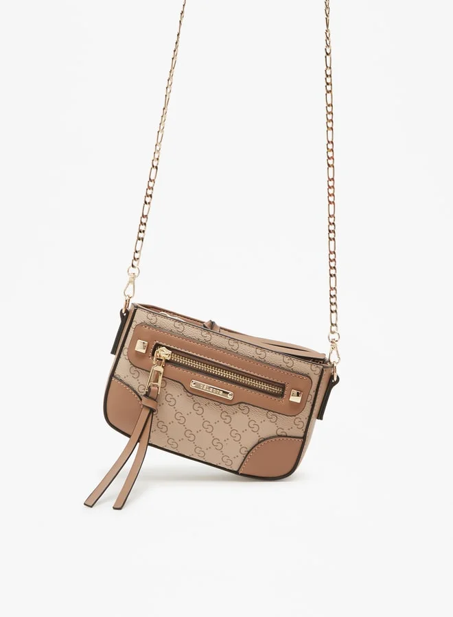 سيليست Women's Monogram Print Crossbody Bag