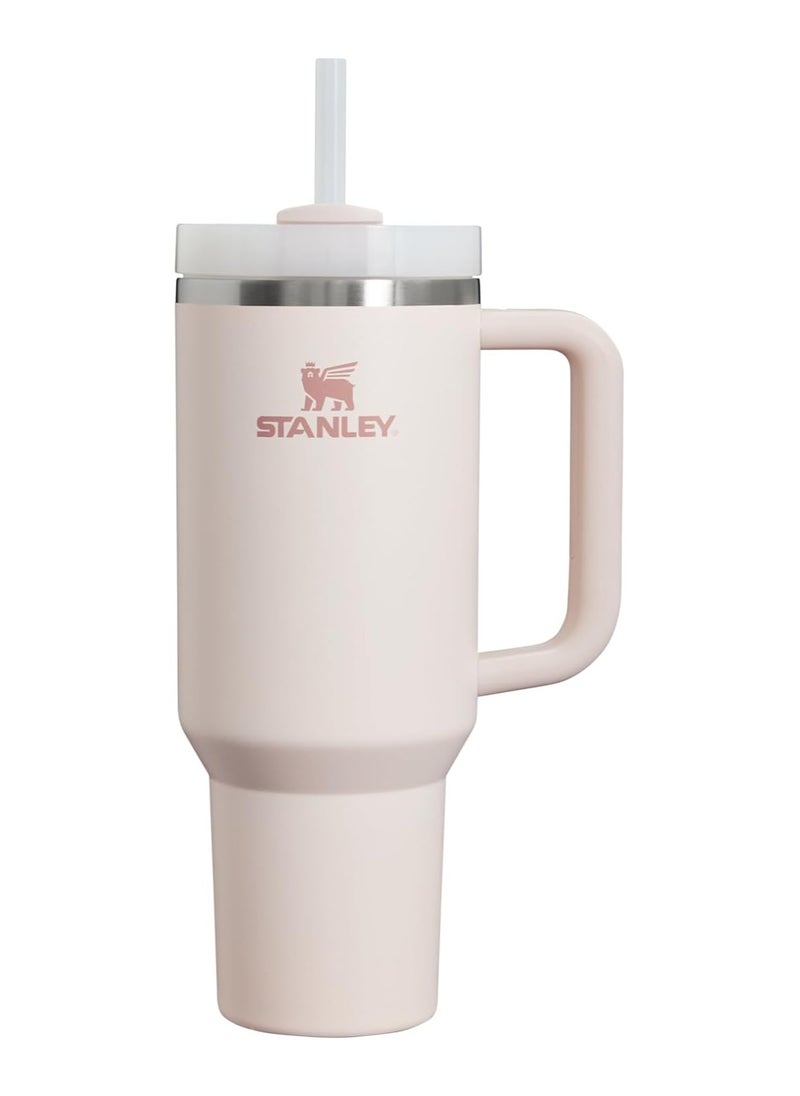 Stanley - Stanley Quencher H2.0 Flow State 40oz Rose Quartz Stainless Steel Vacuum Insulated Tumbler with Lid and Straw for Water and Iced Tea, Cold Retention - Image 1
