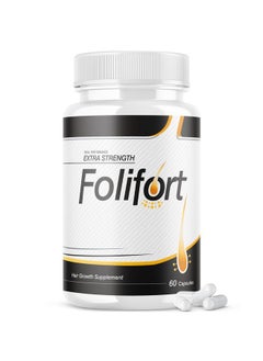 IDEAL PERFORMANCE Folifort Hair Growth Pills Felfort Extra Strength Vitamins Reviews Suppliment (60 Capsules)  - Image 1